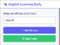Học Tiếng Anh Mỗi Ngày với AI Gemini